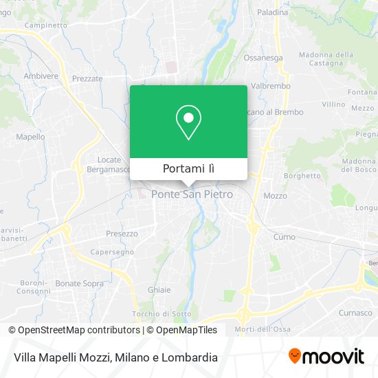 Mappa Villa Mapelli Mozzi