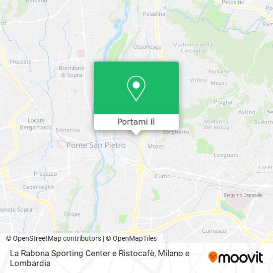Mappa La Rabona Sporting Center e Ristocafè