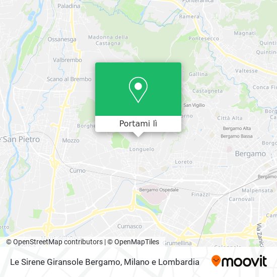 Mappa Le Sirene Giransole Bergamo
