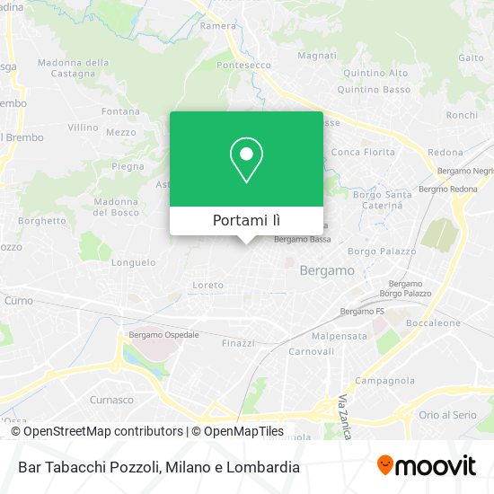 Mappa Bar Tabacchi Pozzoli