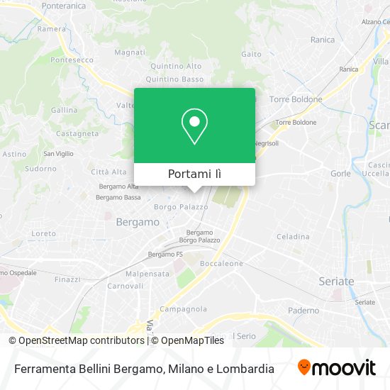Mappa Ferramenta Bellini Bergamo