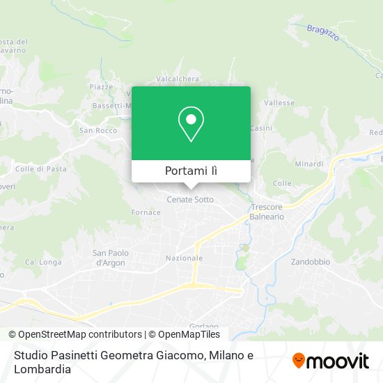 Mappa Studio Pasinetti Geometra Giacomo