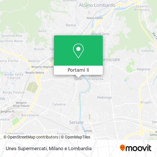 Mappa Unes Supermercati