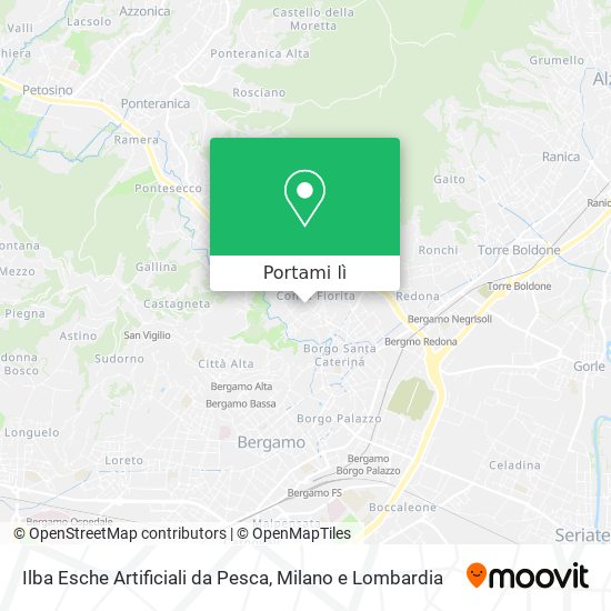 Mappa Ilba Esche Artificiali da Pesca
