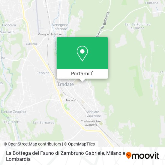 Mappa La Bottega del Fauno di Zambruno Gabriele