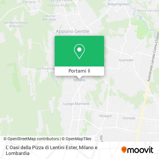 Mappa L' Oasi della Pizza di Lentini Ester