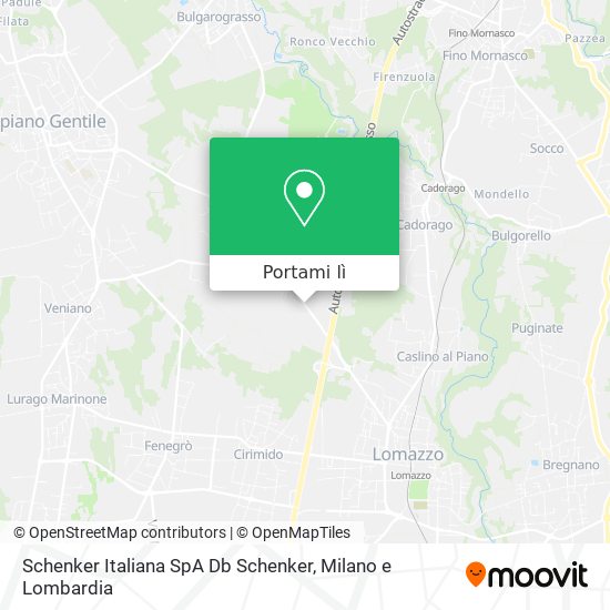 Mappa Schenker Italiana SpA Db Schenker