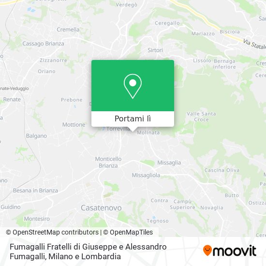 Mappa Fumagalli Fratelli di Giuseppe e Alessandro Fumagalli