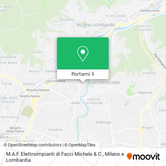Mappa M.A.F. Elettroimpianti di Facci Michele & C.