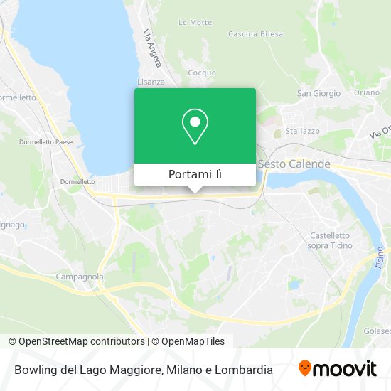 Mappa Bowling del Lago Maggiore