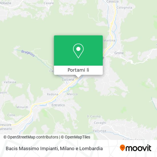 Mappa Bacis Massimo Impianti