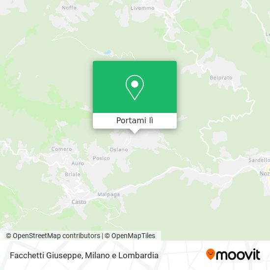 Mappa Facchetti Giuseppe