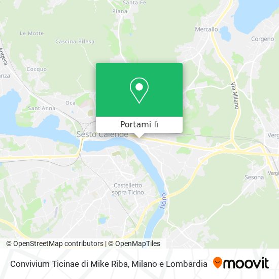 Mappa Convivium Ticinae di Mike Riba