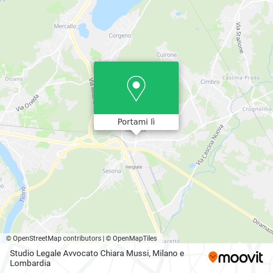 Mappa Studio Legale Avvocato Chiara Mussi