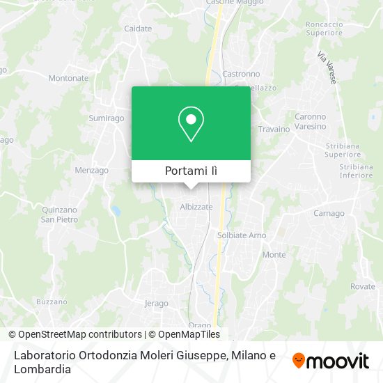 Mappa Laboratorio Ortodonzia Moleri Giuseppe