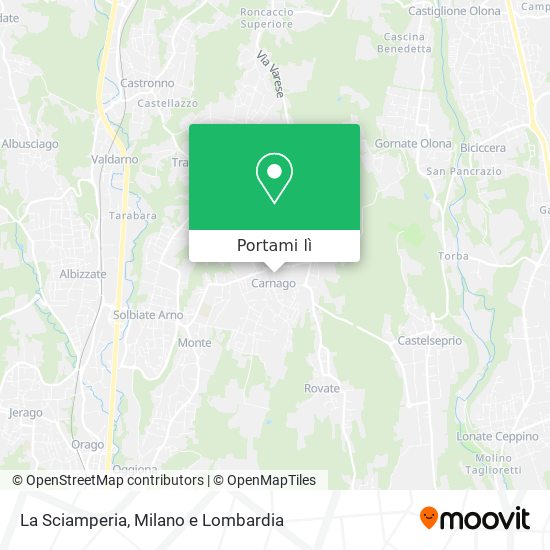 Mappa La Sciamperia