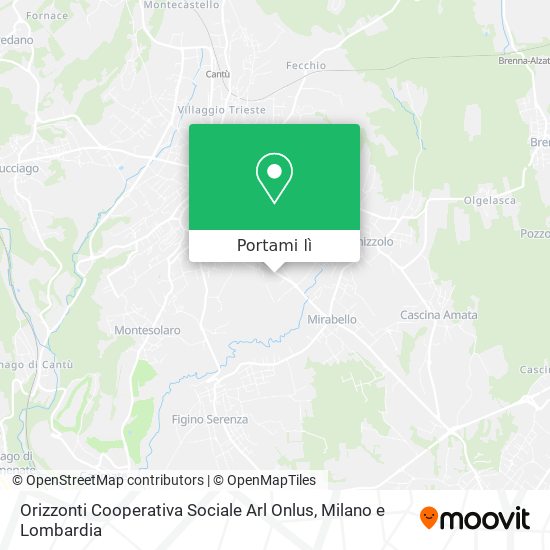 Mappa Orizzonti Cooperativa Sociale Arl Onlus