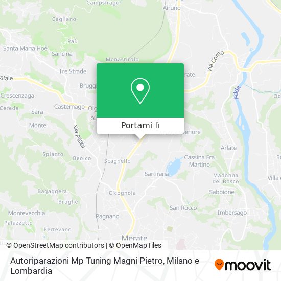 Mappa Autoriparazioni Mp Tuning Magni Pietro