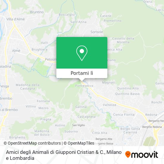 Mappa Amici degli Animali di Giupponi Cristian & C.