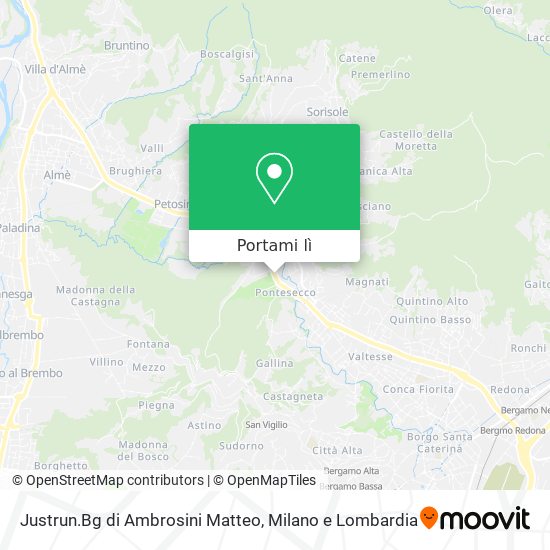 Mappa Justrun.Bg di Ambrosini Matteo