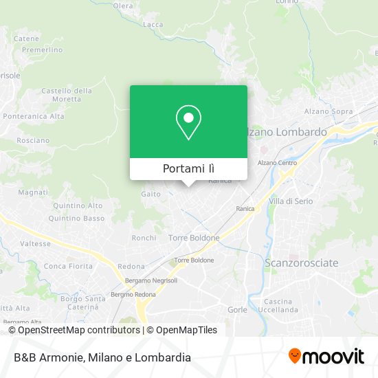 Mappa B&B Armonie