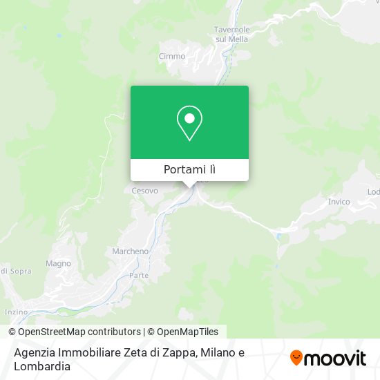 Mappa Agenzia Immobiliare Zeta di Zappa