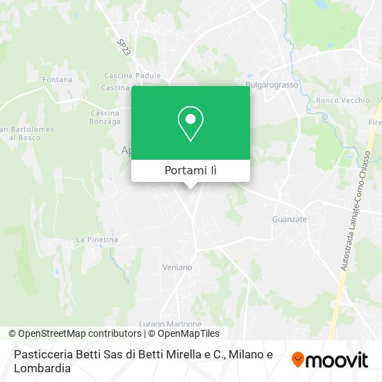 Mappa Pasticceria Betti Sas di Betti Mirella e C.