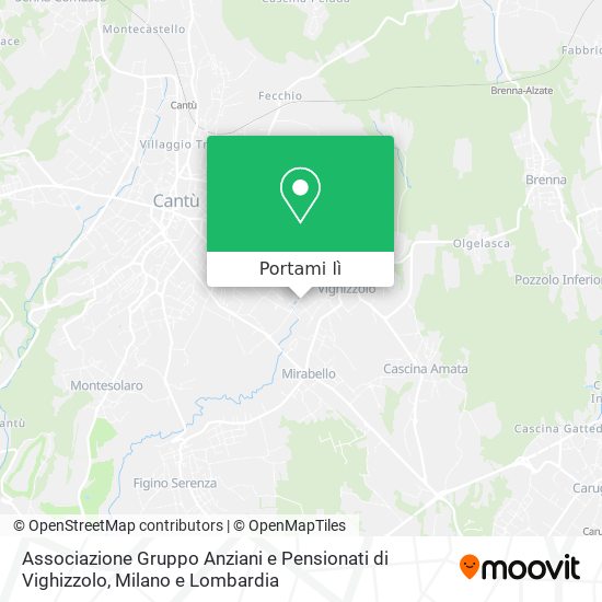 Mappa Associazione Gruppo Anziani e Pensionati di Vighizzolo