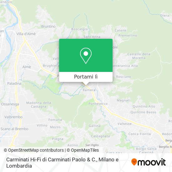 Mappa Carminati Hi-Fi di Carminati Paolo & C.