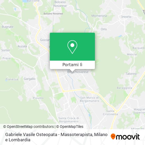 Mappa Gabriele Vasile Osteopata - Massoterapista