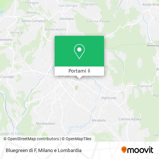 Mappa Bluegreen di F