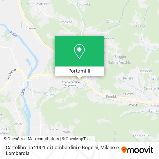 Mappa Cartolibreria 2001 di Lombardini e Bognini