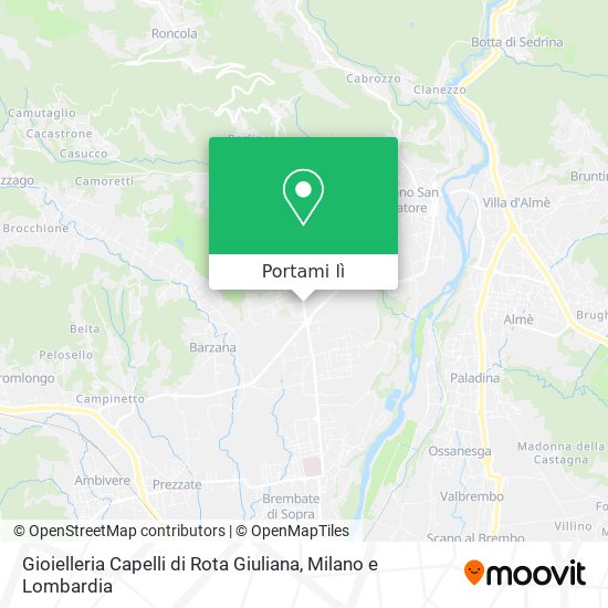 Mappa Gioielleria Capelli di Rota Giuliana