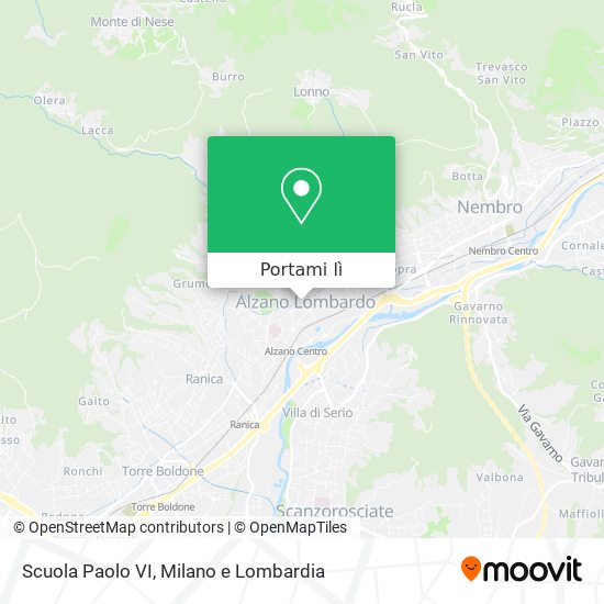 Mappa Scuola Paolo VI