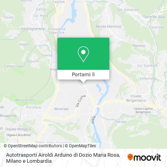 Mappa Autotrasporti Airoldi Arduino di Dozio Maria Rosa