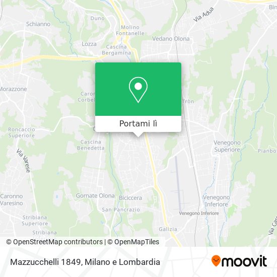 Mappa Mazzucchelli 1849