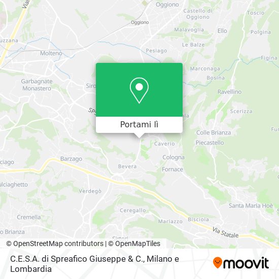 Mappa C.E.S.A. di Spreafico Giuseppe & C.