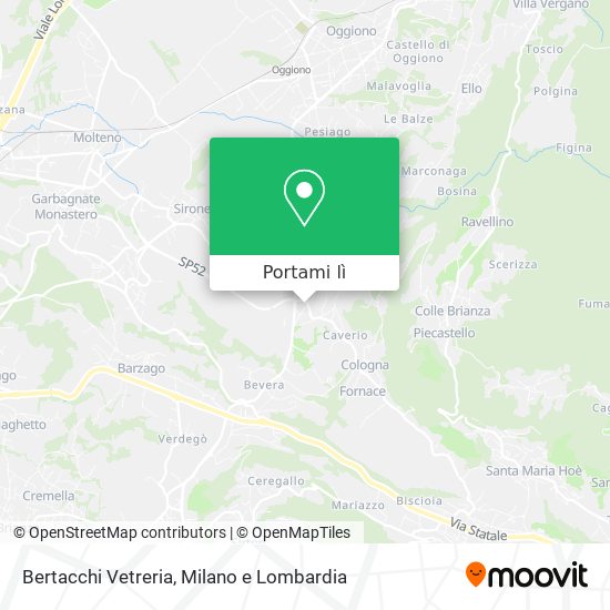 Mappa Bertacchi Vetreria