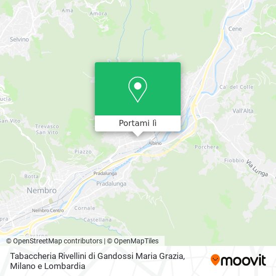 Mappa Tabaccheria Rivellini di Gandossi Maria Grazia