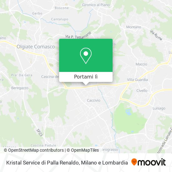 Mappa Kristal Service di Palla Renaldo