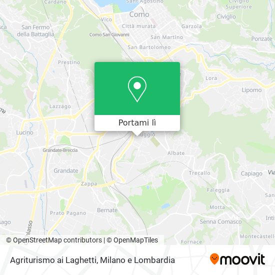 Mappa Agriturismo ai Laghetti