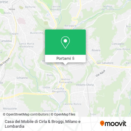 Mappa Casa del Mobile di Cirla & Broggi