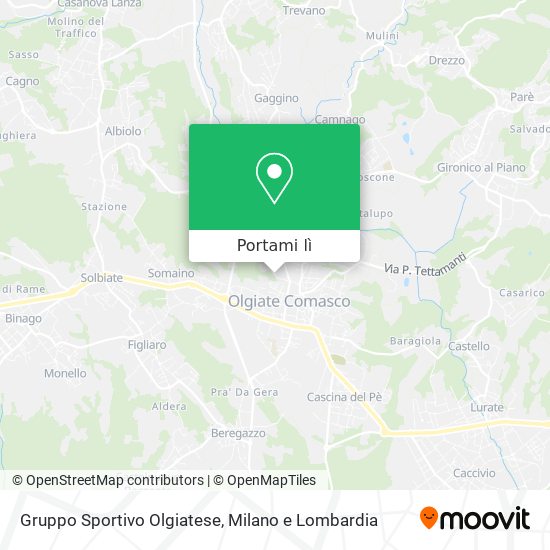Mappa Gruppo Sportivo Olgiatese