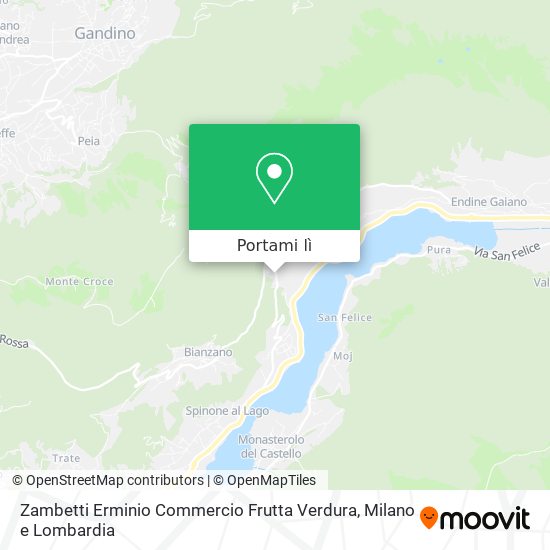 Mappa Zambetti Erminio Commercio Frutta Verdura