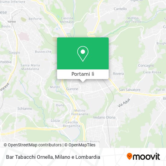 Mappa Bar Tabacchi Ornella