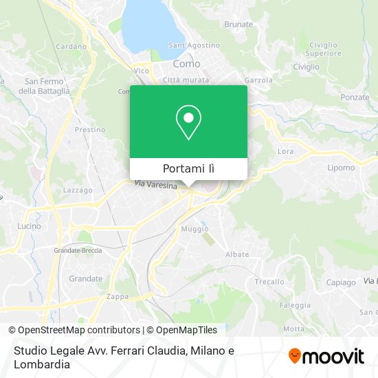 Mappa Studio Legale Avv. Ferrari Claudia