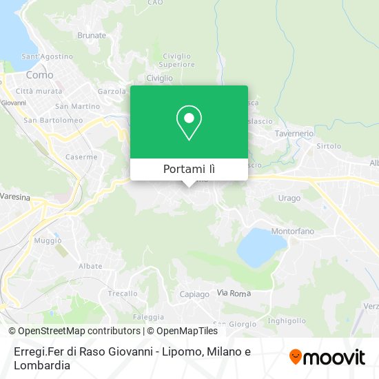 Mappa Erregi.Fer di Raso Giovanni - Lipomo