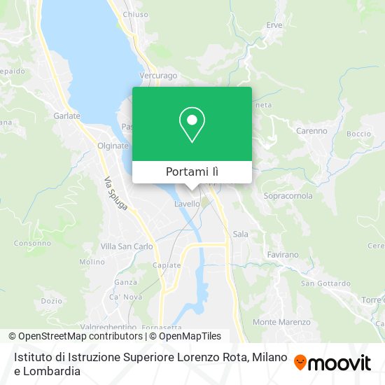 Mappa Istituto di Istruzione Superiore Lorenzo Rota