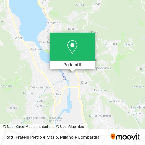 Mappa Ratti Fratelli Pietro e Mario