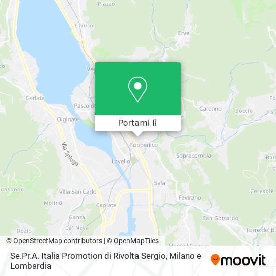 Mappa Se.Pr.A. Italia Promotion di Rivolta Sergio